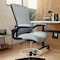 Flash Furniture Kelista Mid-Back Dark Gray Mesh Ergonomic Drafting Chair with Adjustable Foot Ring and Flip-Up Arms BL-X-5M-D-DKGY-GG - alternate 5